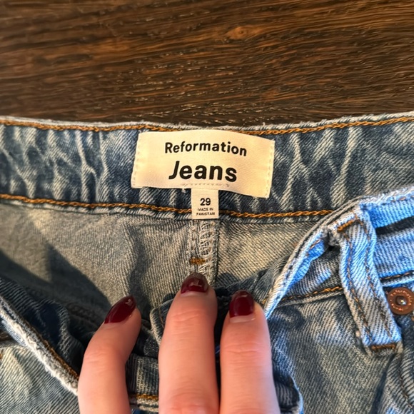 Reformation Liza Straight Jeans in Malta - Picture 3 of 3